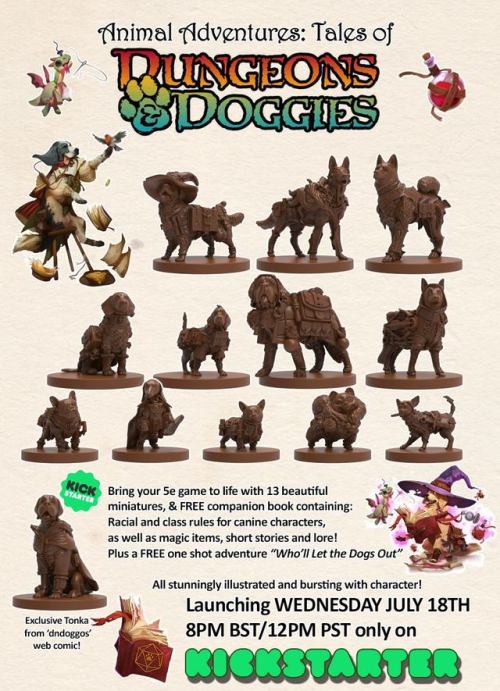 dndoggos:The Dungeons And Doggies miniature KickStarter is...