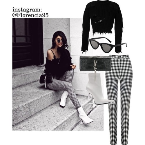 polyvore fashion style Yeezy by Kanye West Jeffrey Campbell Yves Saint Laurent MANGO clothing