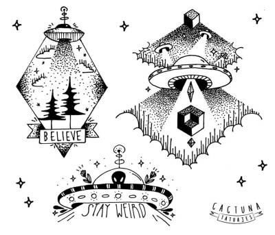 48+ Free Download Tattoo Ufo Art Idea Tattoo