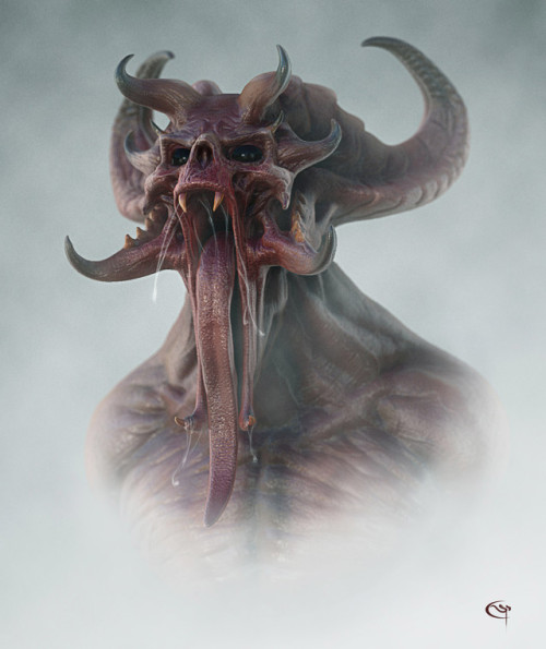 morbidfantasy21:Demon grande gueul – horrorcharacter concept...