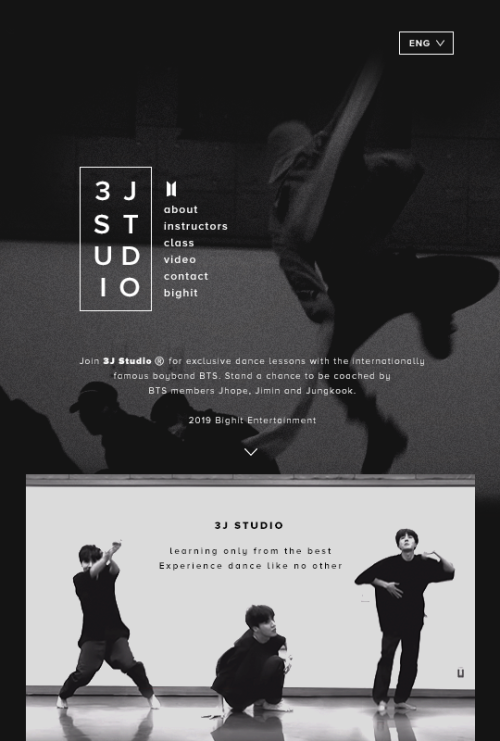 dearmyjimin:3J Studio® | Website mockup- sign up for classes...