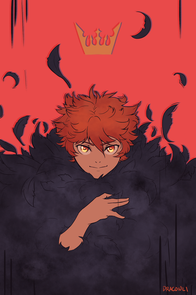 draconli random quick small print of hinata from haikyuu