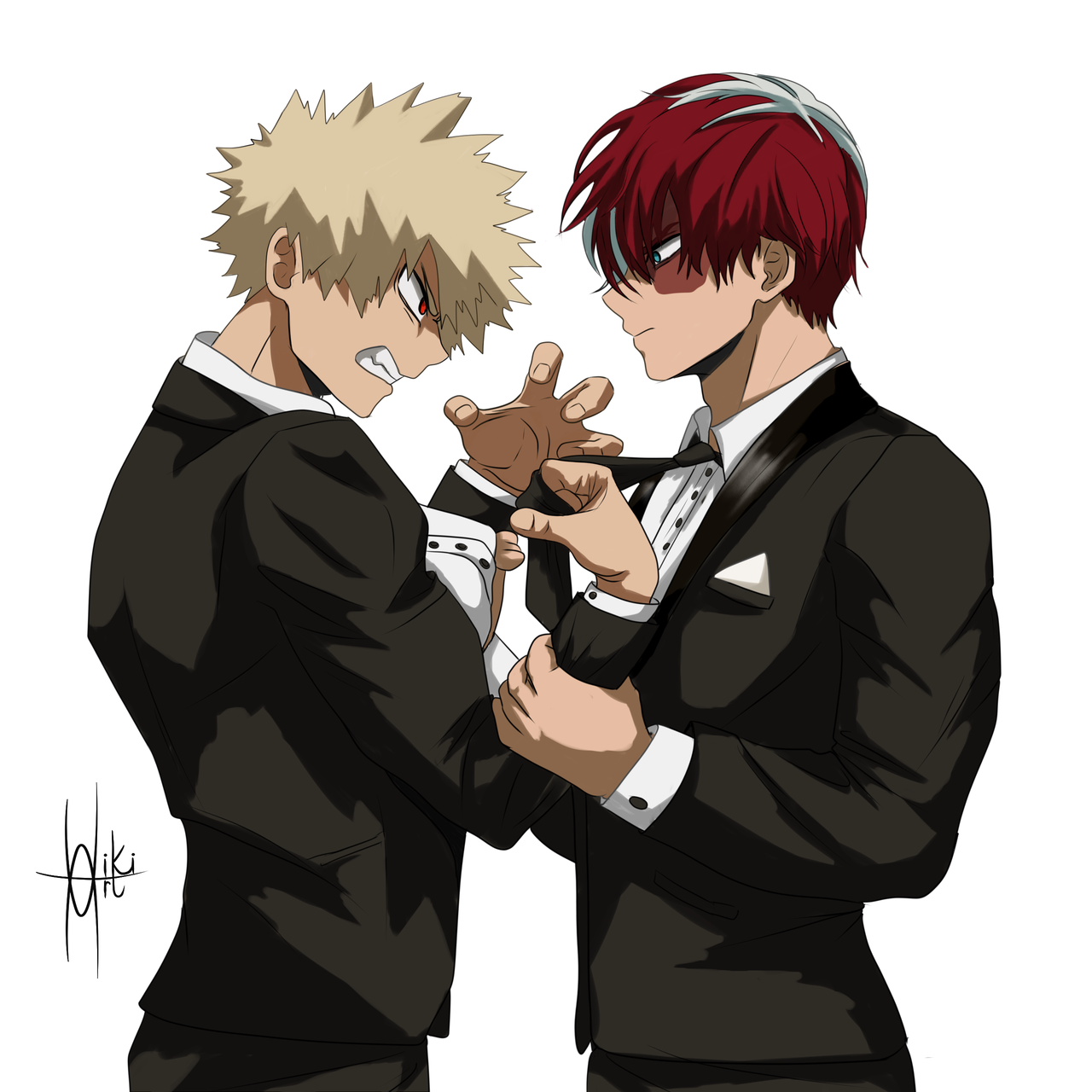 todoroki in a tuxedo