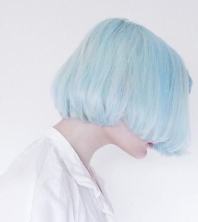 Short Blue Hair Tumblr