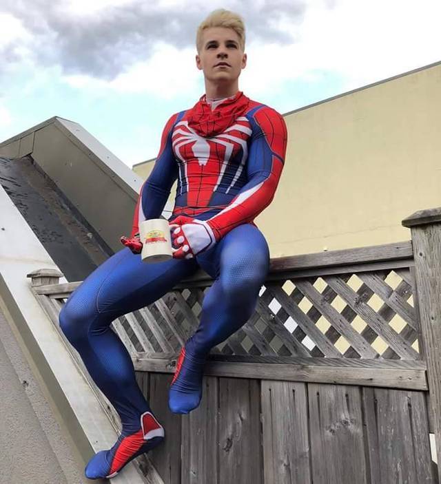 Sports men — Sexy Spiderman, I love the costume from the Sports men — Sexy Spiderman, I love the costume from the