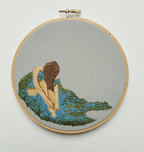 sosuperawesome:Embroidery Art by Chloe-Jo McGinty on Etsy