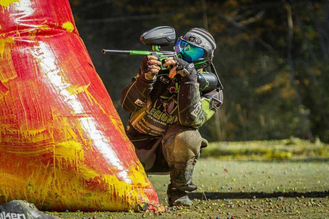 Shawn — Me doing work on the paintball field!