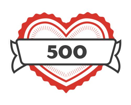 500 curtidas!