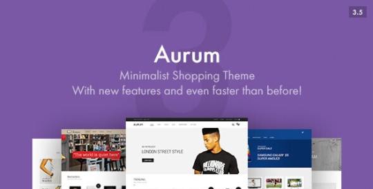 Aurum v3.5.0 – Minimalist Shopping Theme Nulled