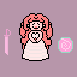 Rose Quartz with her shield and sword