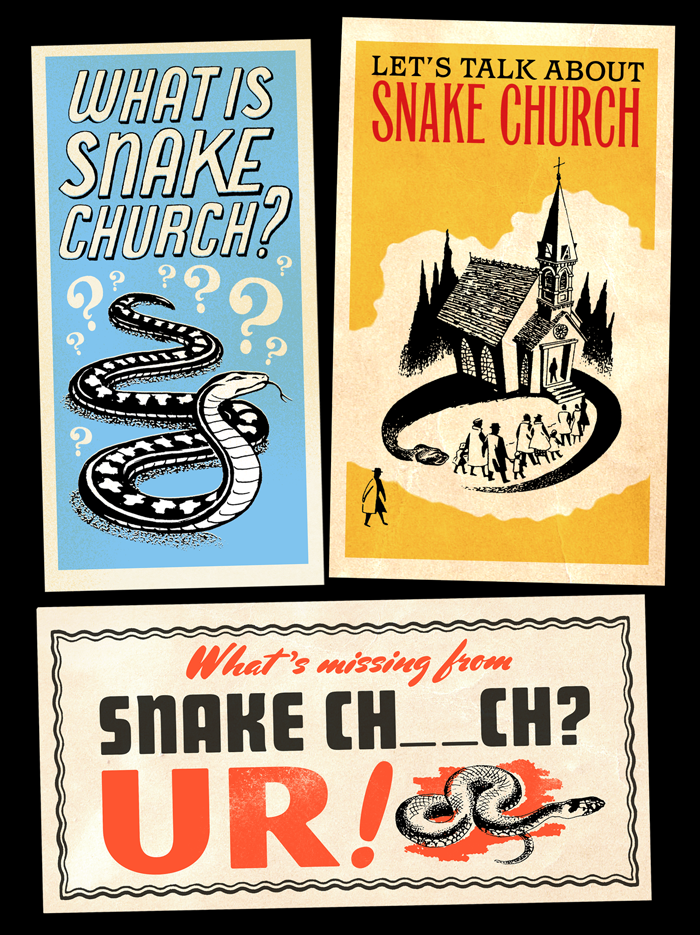 Snake Church religious pamphlets 1960-1980