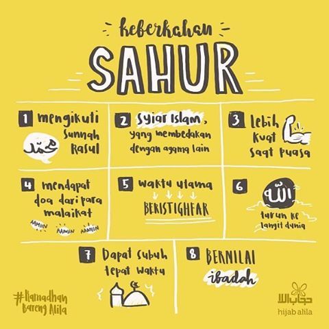 BENEFIKO — Nanti malam jangan lupa bangun sahur yah, dear....