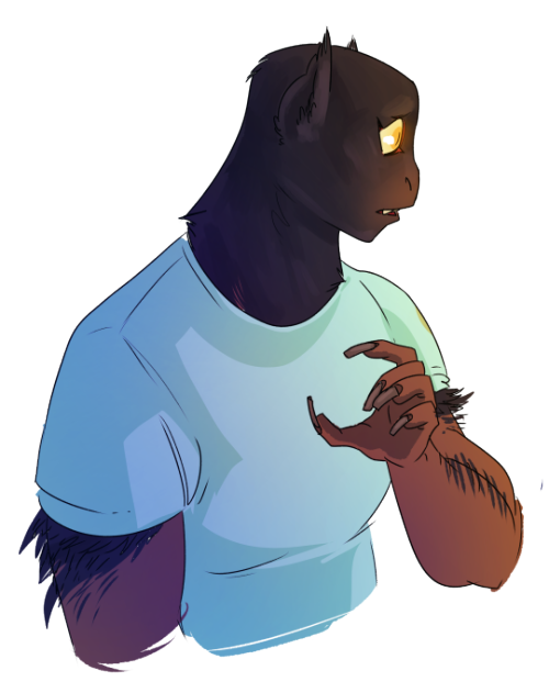 werewolf werewolves lycanthrope monsterboy monster boy monster girl they would make a CUTE girl but my first instinct is always to make NB characters