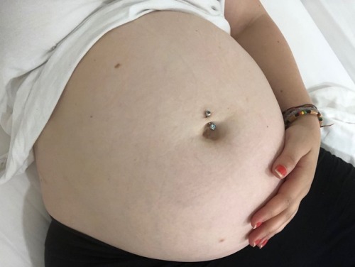 swollenbellygirl:Hungover belly stuffed with Maccy Ds 