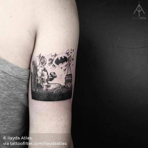 By Ilayda Atlas, done at Golden Arrow Street, Istanbul.... film and book;dc comics;fictional character;tricep;cover ups;batman;batman character;facebook;twitter;ilaydaatlas;dc comics character;medium size;illustrative