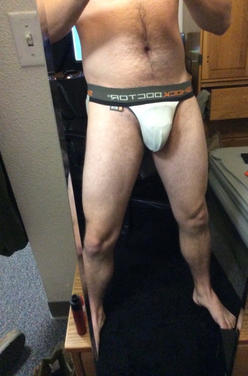 dodgecaliber07:Billy showing off his new cup jock strap, the...