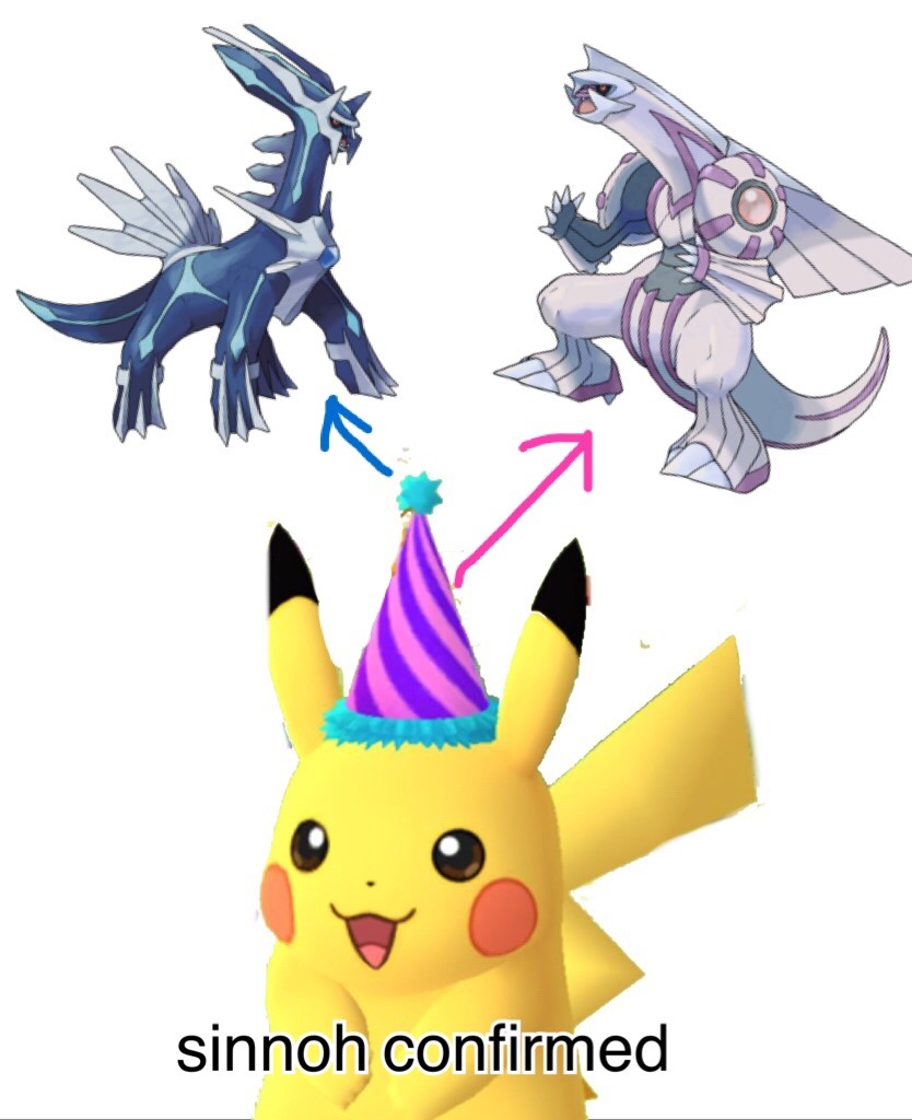 Is Sinnoh Confirmed Yet This Is The Party Hat Pikachu