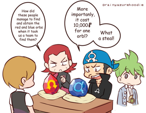 rainyazurehoodie:How I believe Team Rainbow Rocket bosses will...