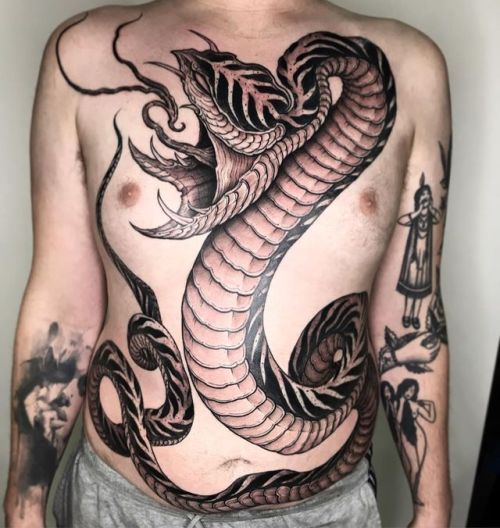 Tattoo tagged with: @lorenzogentil, Lorenzo Gentil Tattooist, snake, snakes,  artist, flash, tattooing, tattooist, machine, machines 