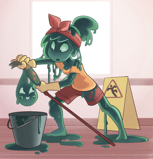 30 Day Monster Girl ChallengeDay 03: Slime