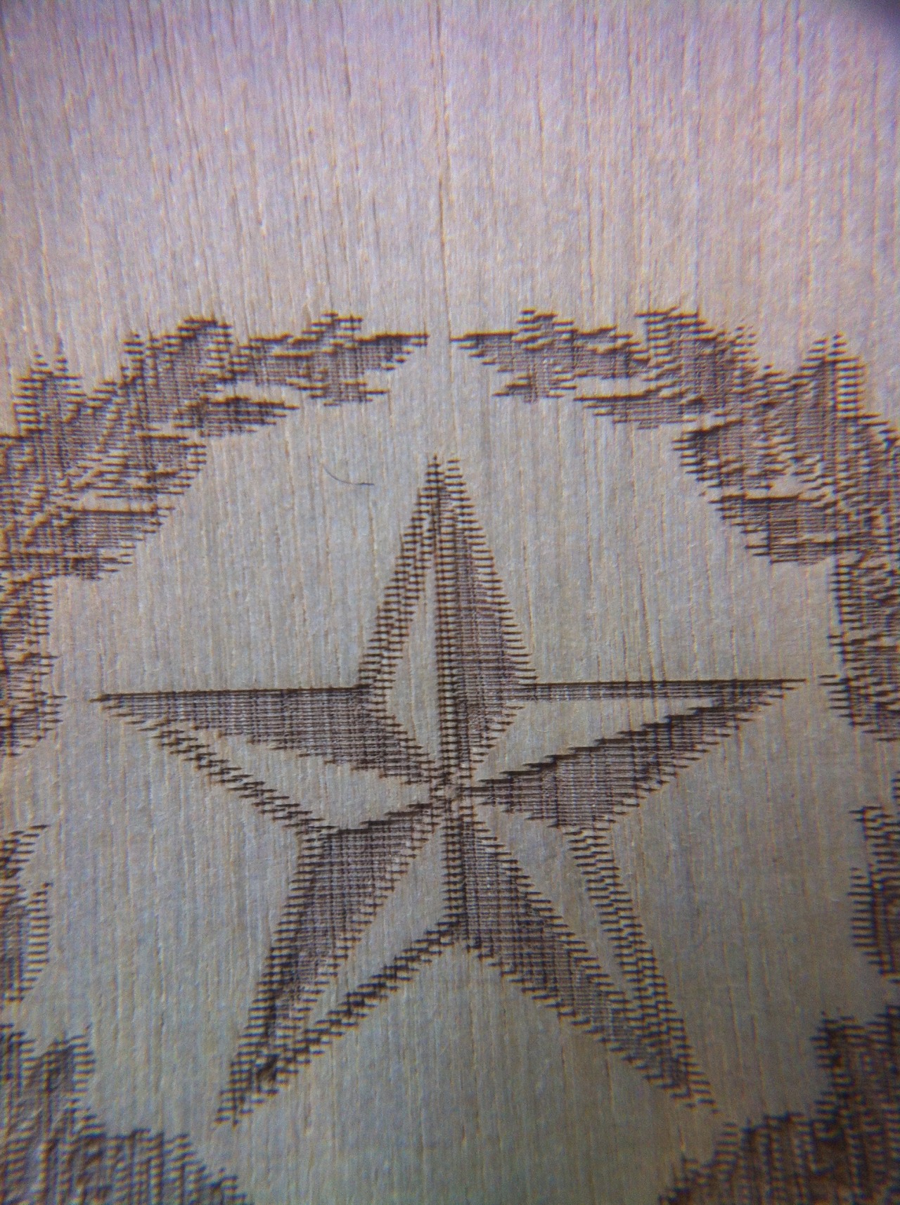 This is a test engraving on wood for a client... - Trotec Frustrations