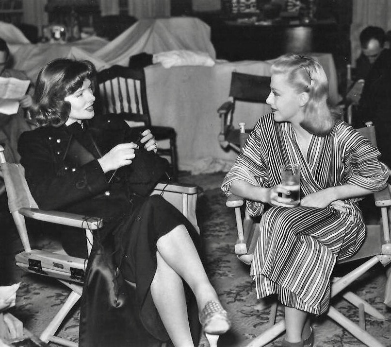 Katharine Hepburn And Ginger Rogers On The Set Of