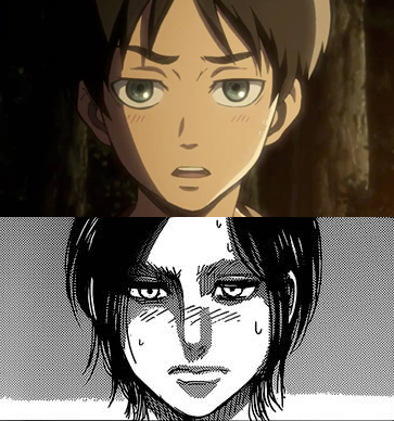 eren yeager blushing