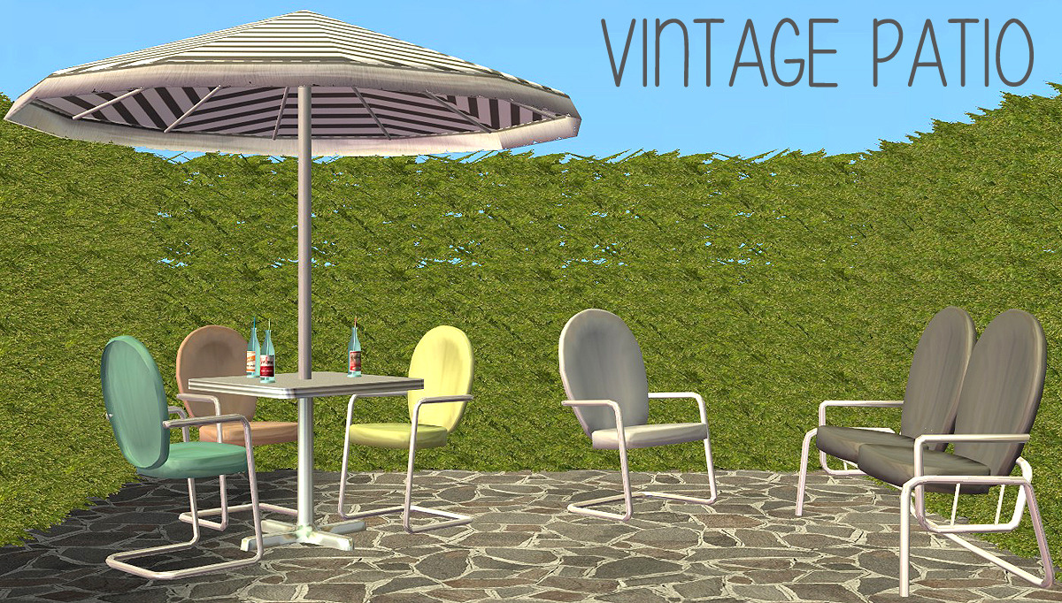 Riekus13 Recolors Of Ctnutmegger S Retro Patio Seating And