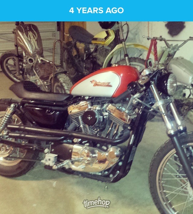 RIP to all 4 of those bikes #Sportster #XS650...