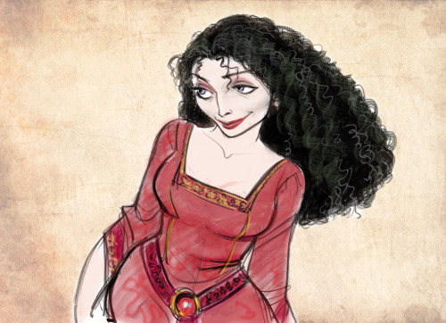 the-disney-elite:Jin Kim’s character designs for Mother Gothel...