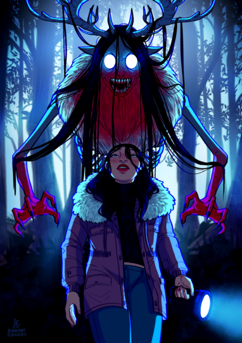art by me wendigo blood original halloween is a week away so it& 039;s time to let all the spooky art out -o-