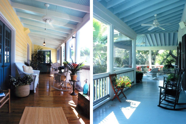 The History Of The Blue Porch Ceiling The Scout Guide