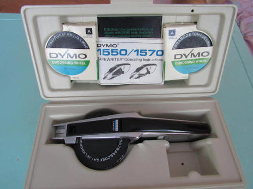 Old school dymo label maker