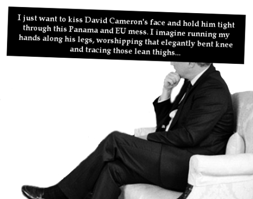 dirtypoliticsconfessions:“I just want to kiss David Cameron’s...