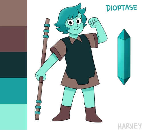 wanted to try drawing my gemsona closer to the su style plus i...