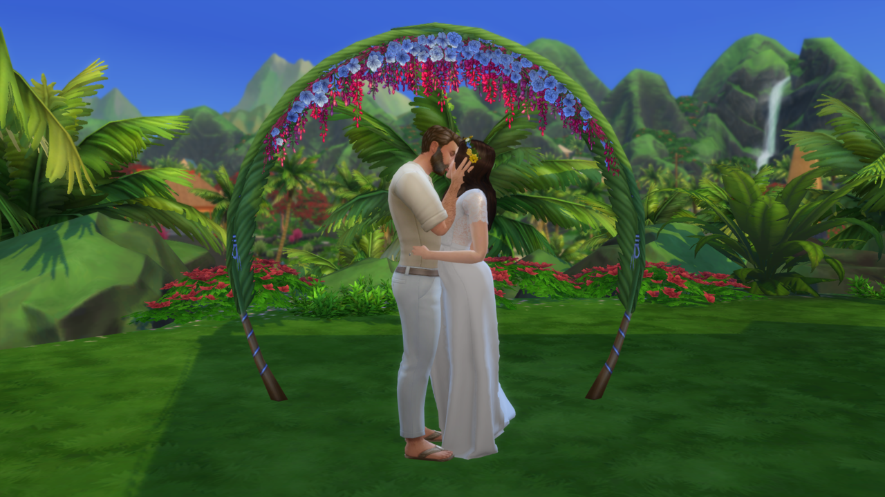 stayathomesim:
â Without her father there, the day was bittersweet. They held their wedding outside on the bluff overlooking Ohanâali, Shepherdâs yellow cabin and their new cottage together. They let the beautiful scenery of the island be the decor...