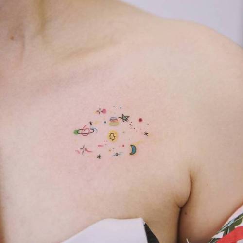 Galaxy Tattoos That Are out of This World 