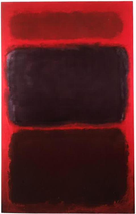 dailyrothko:Mark Rothko, No 40 (Blue Penumbra), 1957Oil on...