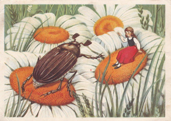 Thumbelina postcard by T. Sazonova (1956)
In my shop: https://etsy.me/2qw4u5o