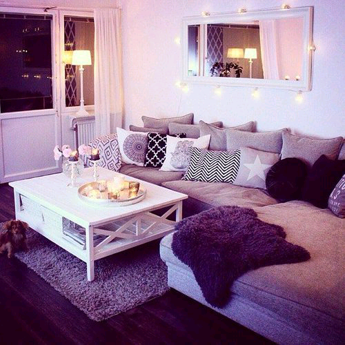 purple living room decorating ideas | tumblr