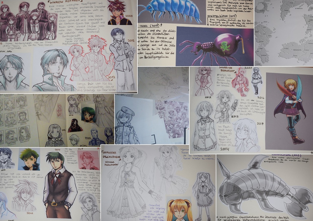 Keeping an #art_journal for my #manga project... - Erlmaiden Discordia