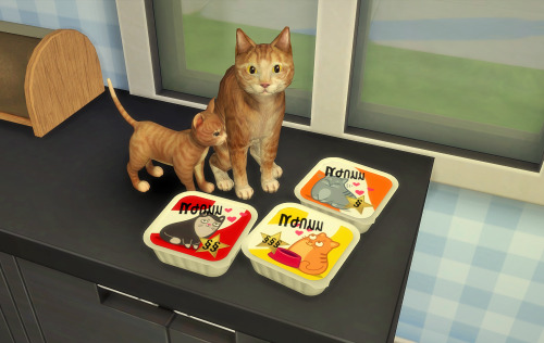 budgie2budgie:Little Cat Food Set3 rc of ladesire’s cat food...