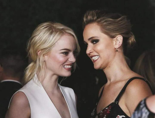 Jennifer Lawrence and Emma Stone.