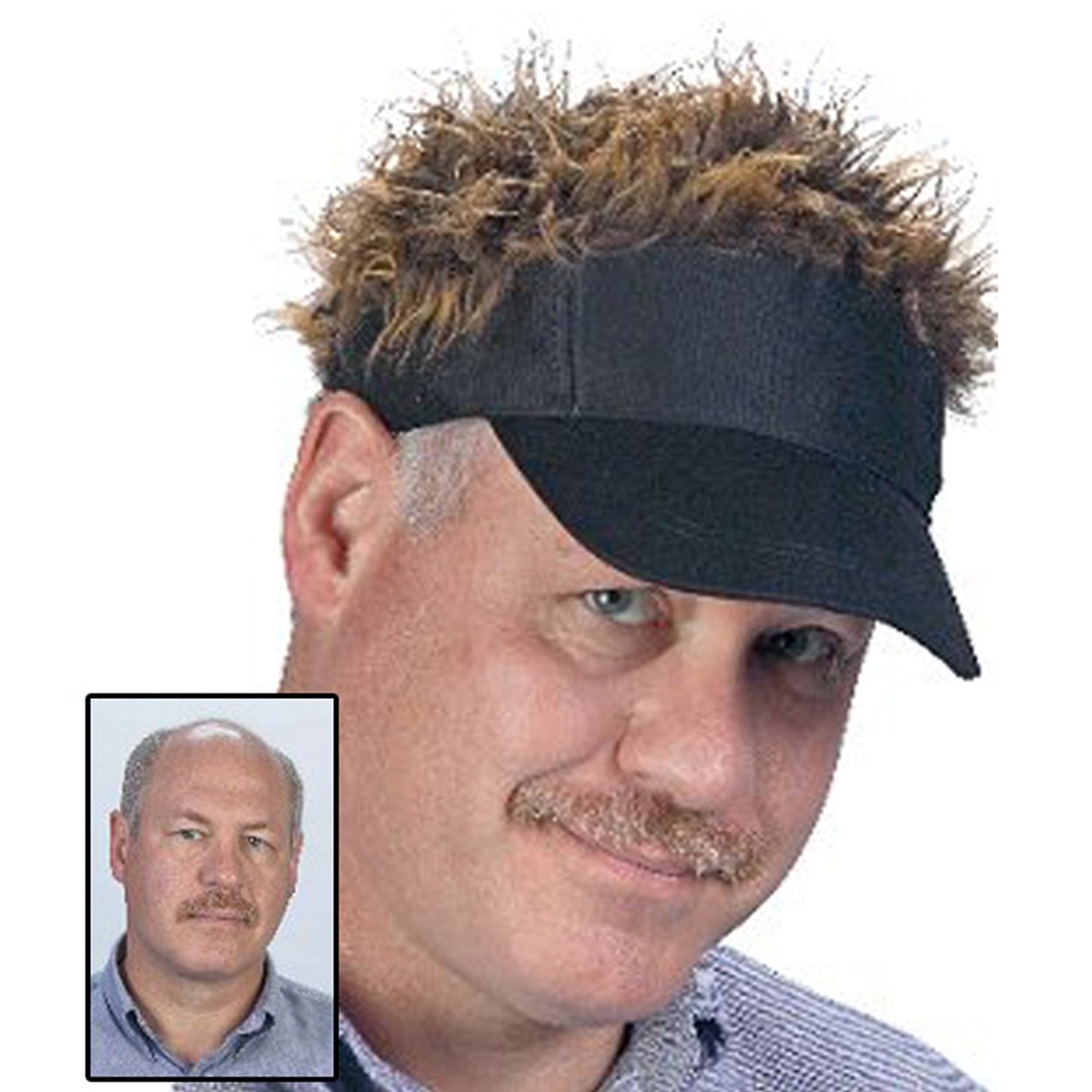 man wearing visor