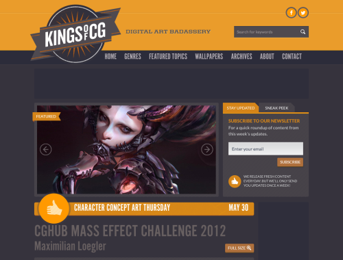 Kings of CG - A blog dedicated to featuring the amazing works of the elite CG artists from across the Web.