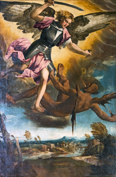 Image result for St. Michael Vanquishing Satan
