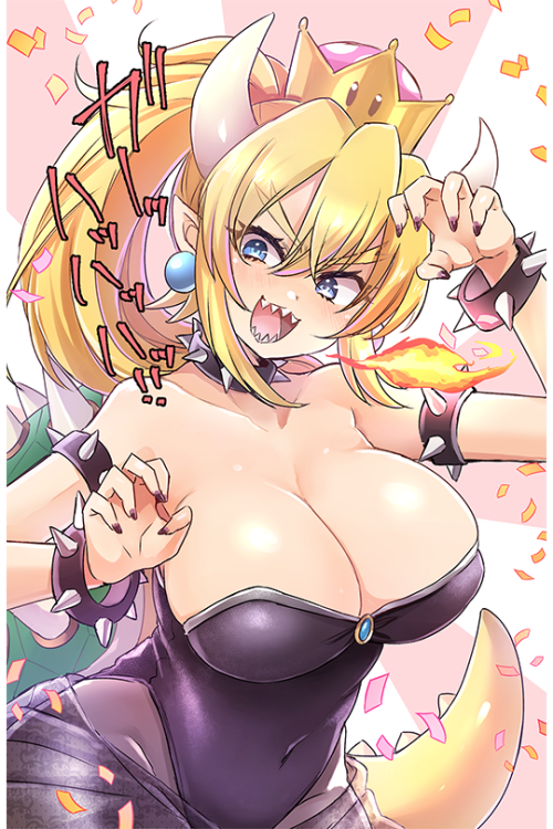 a-titty-ninja:「クッパ姫」 by ズズ | Twitter๑ Permission to reprint...