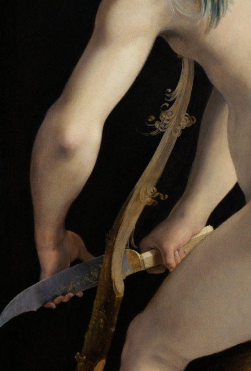 desimonewayland:ParmigianinoDetail of Bow-carving Amor...