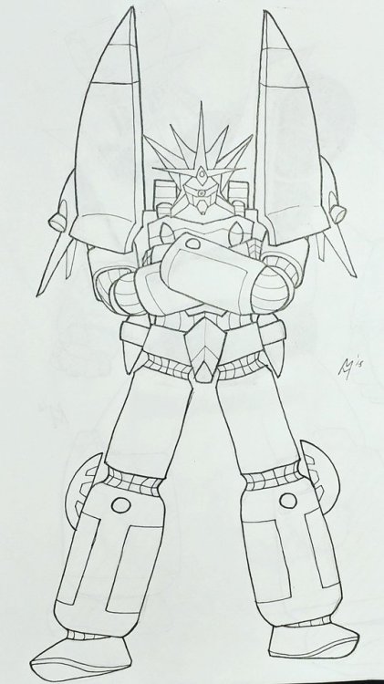 itstooch:GUNBUSTER for Inktober!MECH HECK continues after a...