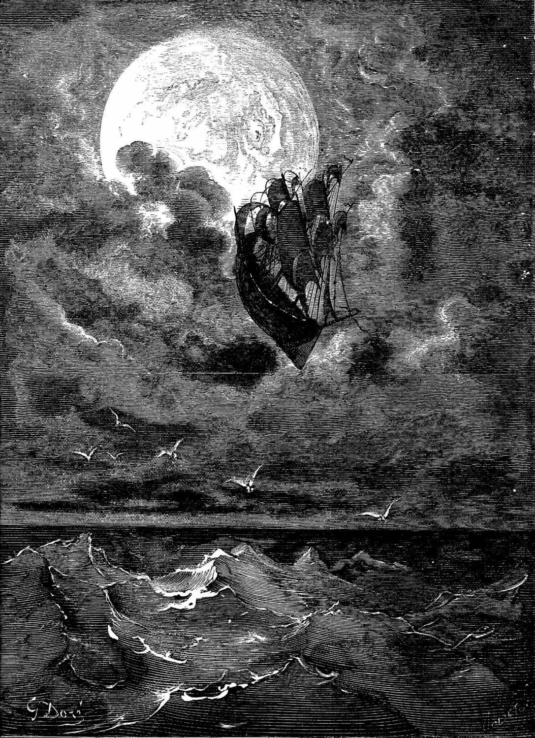 Bread & Honey - A Voyage to the Moon by Gustave Dore 1868:...